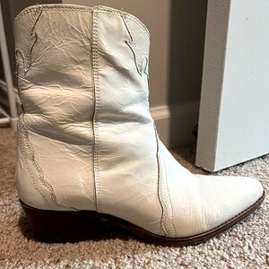 White, Free People Cowboy Boots